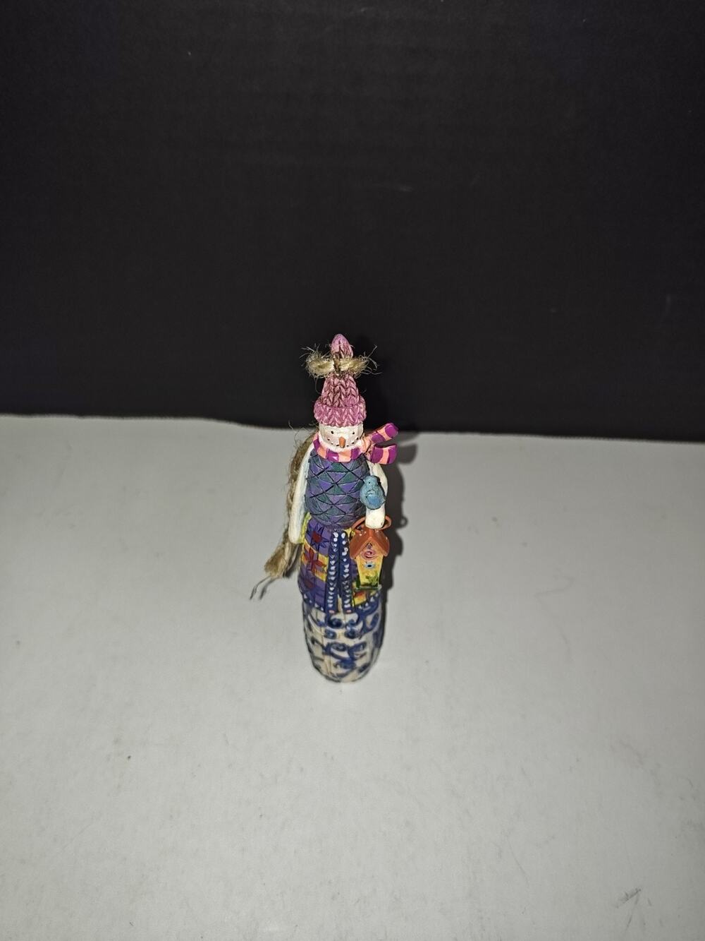 Jim Shore Heartwood Creek Pencil Snowman & Hanging Bird House Holiday Ornament
